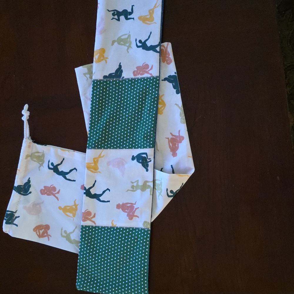 Upcycled Heat Pad/Wrap W Bag Sleeve Dance Grn Dots Scented You Pick Microwave